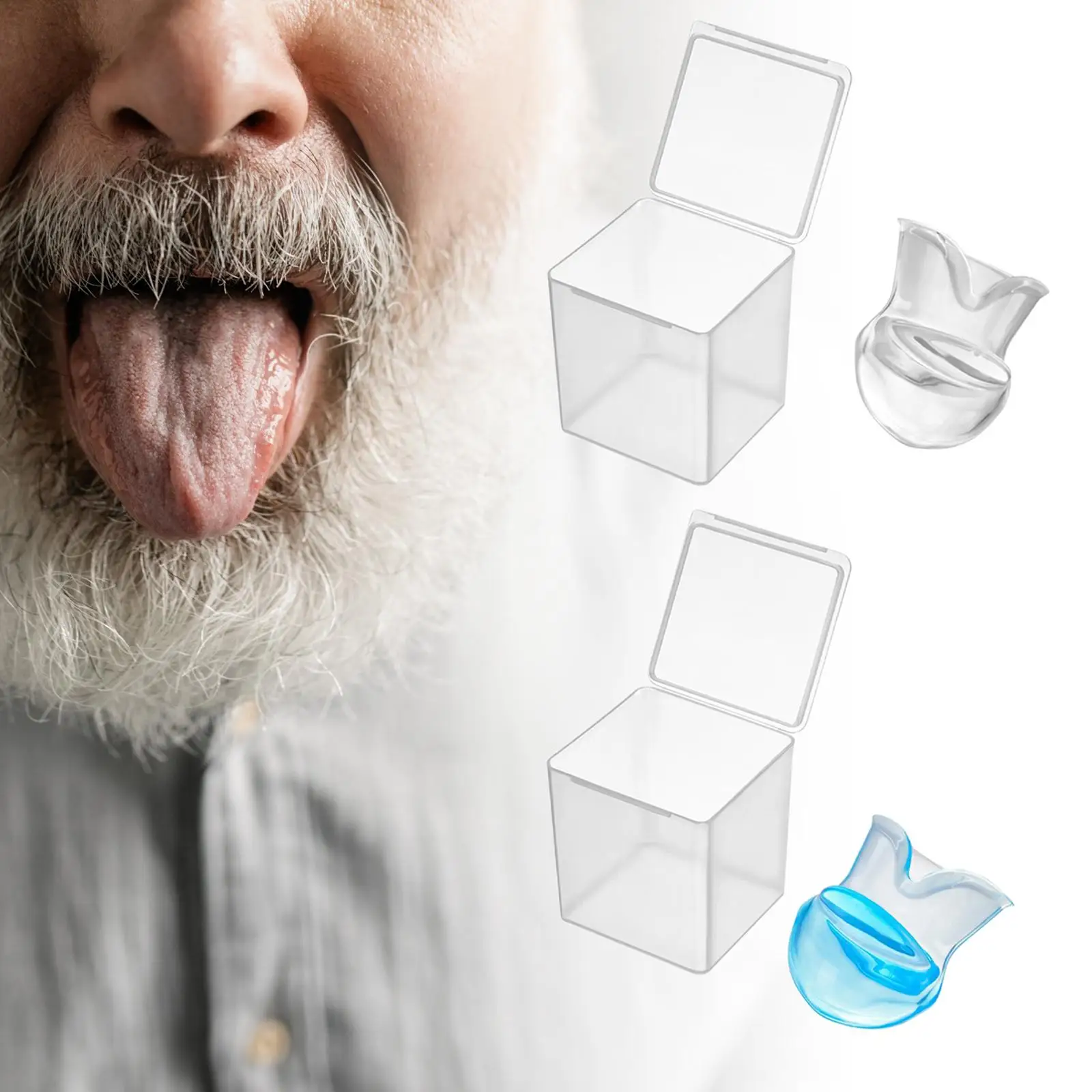 Medical Silicone Anti Snoring Tongue Anti Snore Device Apnea Aid Tongue Retainer Anti Snoring Mouthpiece Braces Snore Stopper