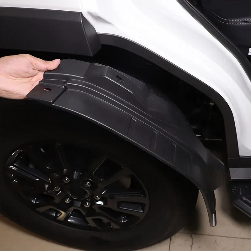 

Для 2024 + Toyota Land Cruiser Prado LC250 черный автомобильный брызговик на заднее колесо автомобиля аксессуары для внешней защиты 2 шт.