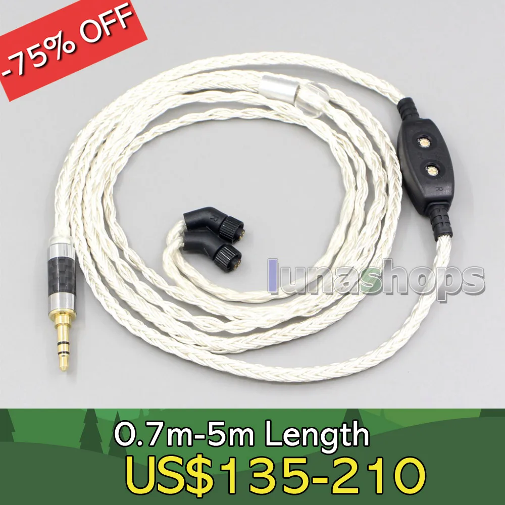 

16 Core OCC Silver Plated Headphone Earphone Cable For AKR03 Roxxane JH Audio JH24 Layla Angie LN007201