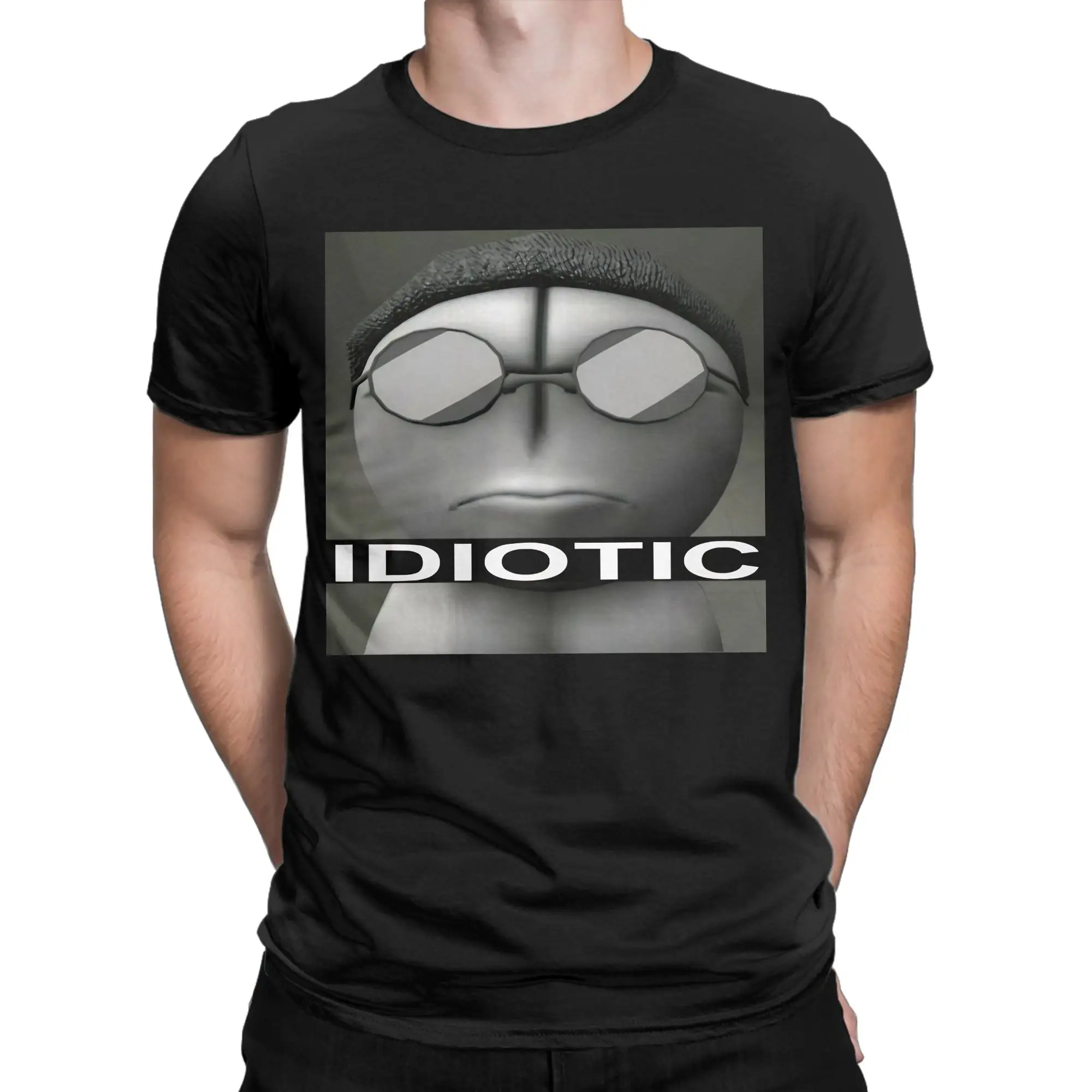 Sanford Idiotic Graphic 100% Cotton T-Shirt Madness Combat Tees Tops For Men
