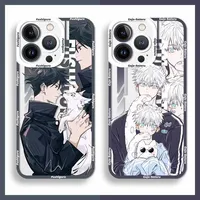 Cartoon Anime Jujutsu Kaisen Case For Samsung Galaxy S25 Edge S23 S22 S21 S24 Ultra Plus FE A56 A26 A36 5G A16 A06 4G A17 A07