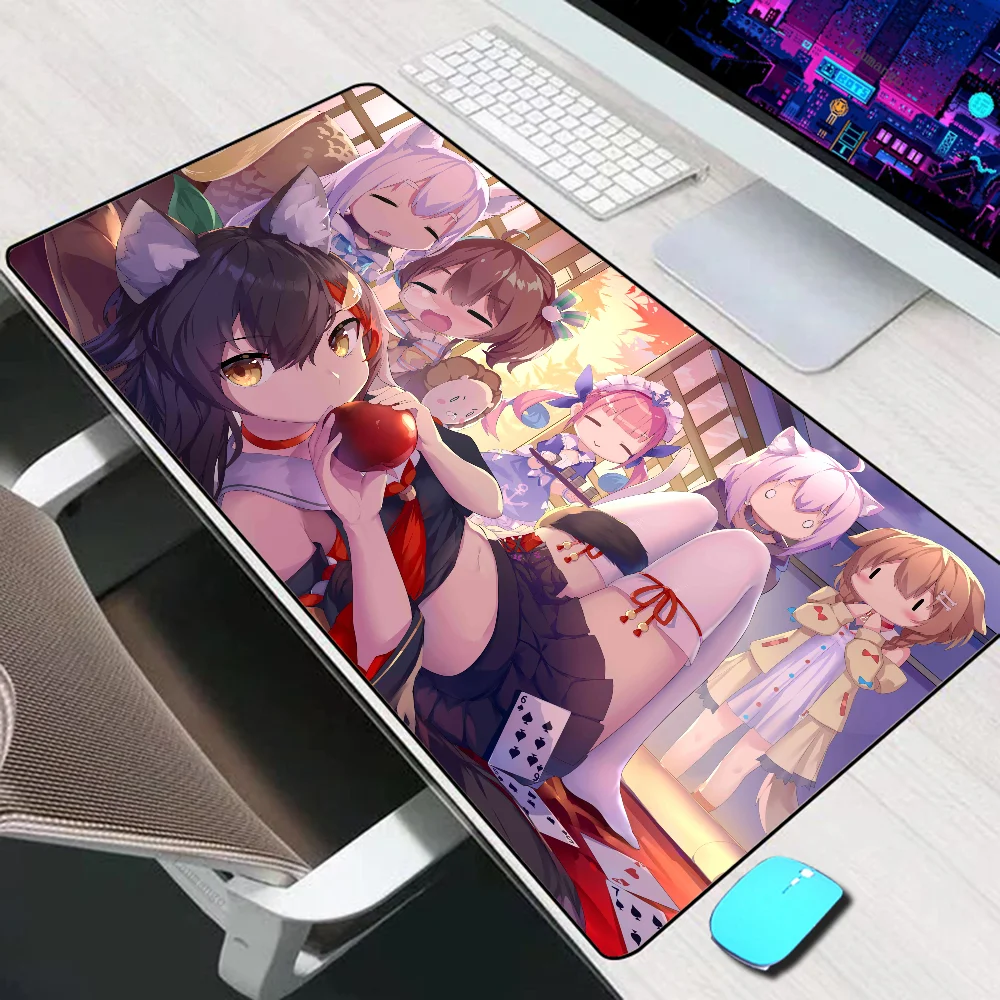 Ookami Mio Hololive Large Mouse Pad Gaming Accessories Mouse Mat XXL Laptop Keyboard Mat PC Gamer Desk Pad Computer Mousepad