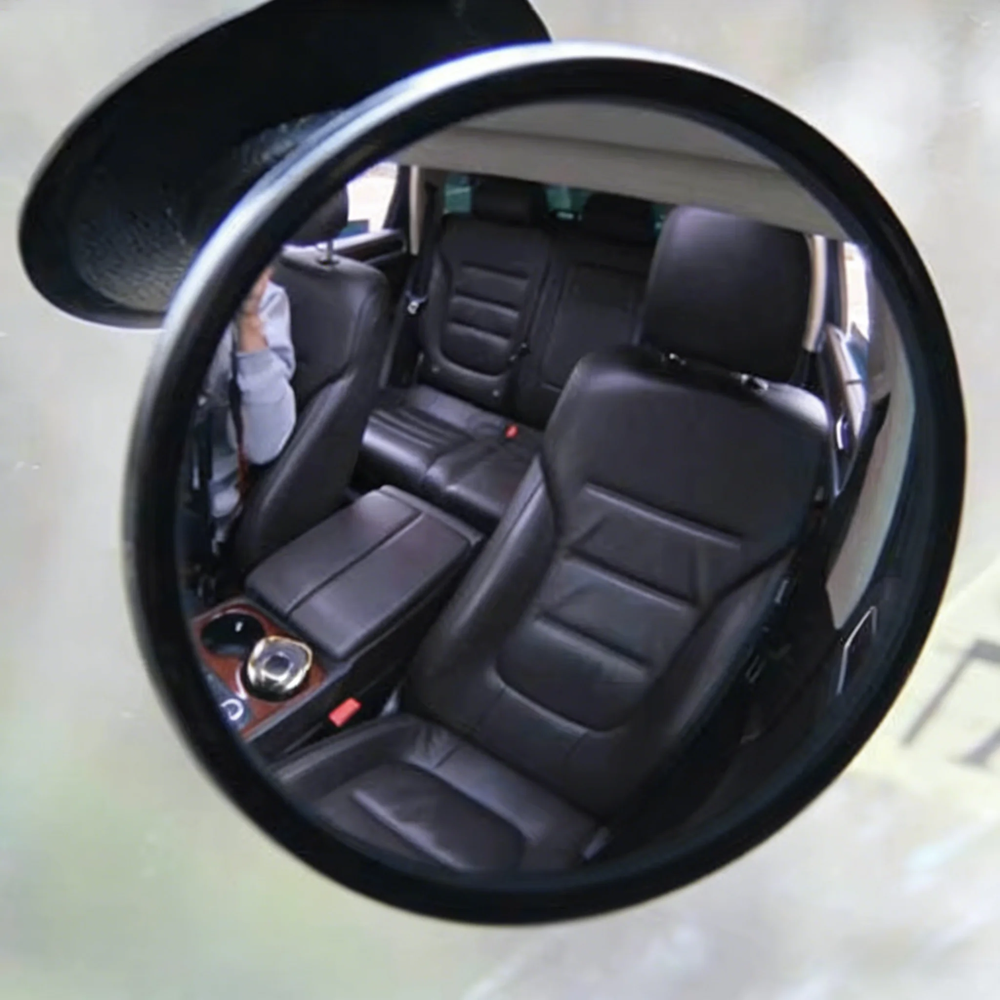 Rear View Mirror Aluminum Plated Adjustable Round Baby Car Interior Accessories Infants Toddlers Universal Car Styling Parts
