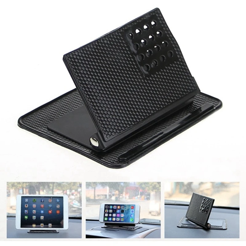 Car Dashboard Multifunctional Magic Portable Phone Holder Silicone Anti-Slip Mat GPS Navigator Mount Bracket Interior