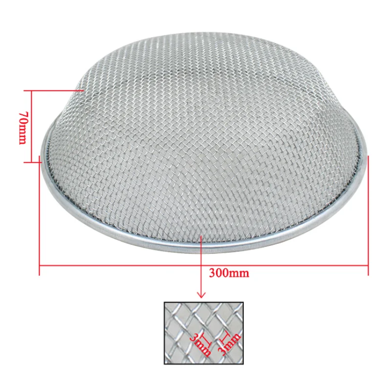 Cribador de malla redondo para jardinería, arena, tierra y compost, cesta de malla para cribar arena de jardín, herramientas de cribado para el hogar e industria, 1 unidad