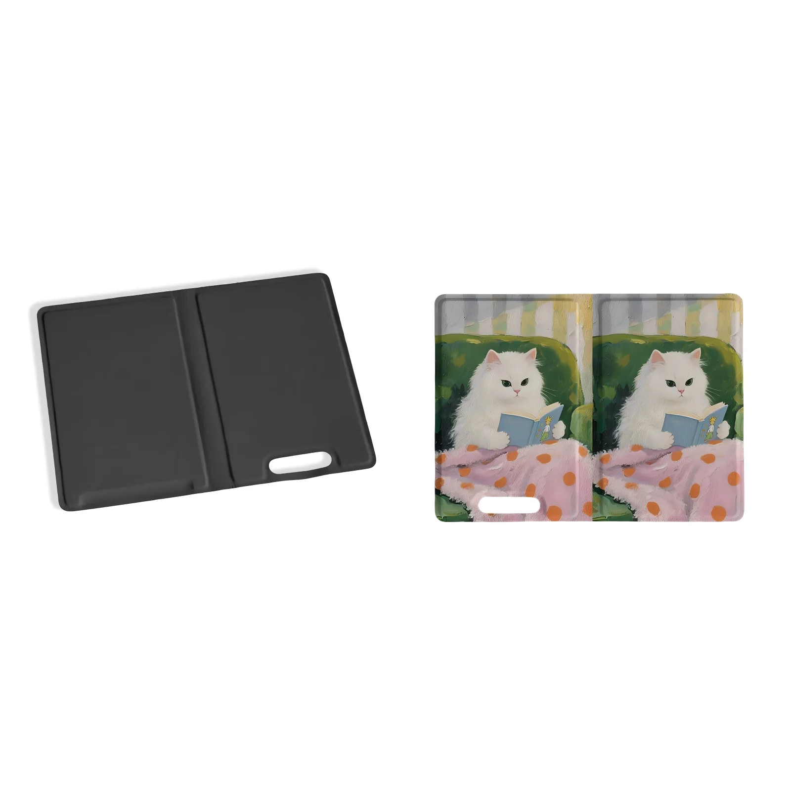 For XTEINK X3 E-Ink Ebook Reader Magnetic Protective Folio Case Cute Reading‑Cat Inner Shell Strong Magnet Minimalist Slim Cover