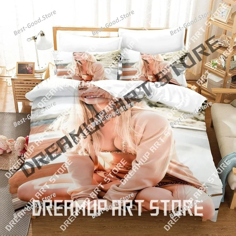 3D Print Sydney Sweeney Bedding Set Twin Queen King Full Size Duvet Cover Pillowcase Bed boys girls Adult Home Textiles