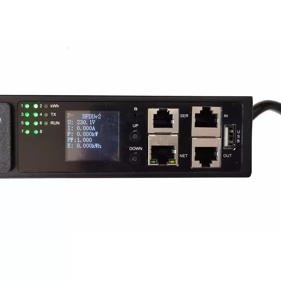 Intelligent PDU cabinet power socket 8 ports 32A python, C++, Linux, Telnet, SNMP development and programming