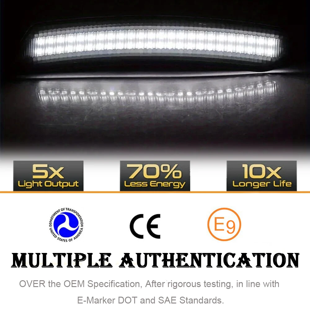 4 قطعة LED الجانب ماركر بدوره أضواء الإشارة لكاديلاك ATS 2015-UP CTS 2014-UP سيارة درابزين مصباح إيقاف السيارة OEM # 20896549