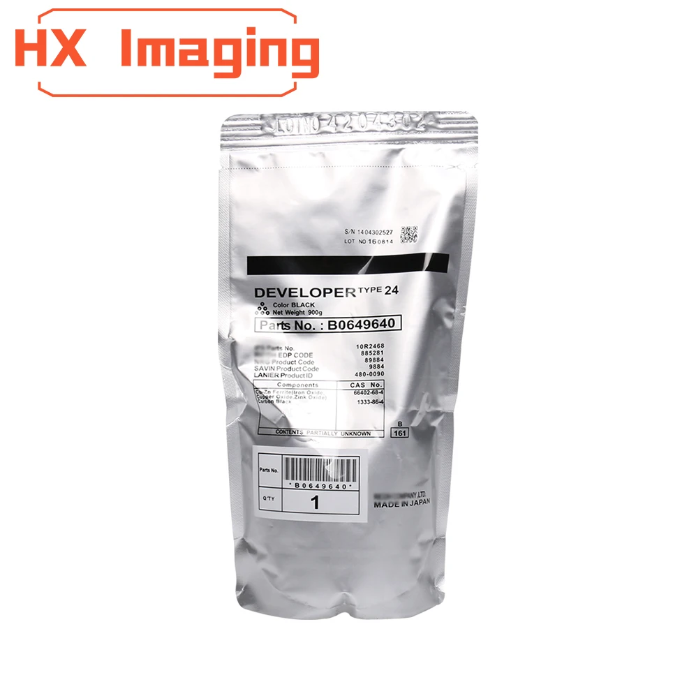 Type 24 Type24 Developer Powder For Ricoh Aficio 1060 1075 2051 2060 2075 MP5500 6000 6001 6002 B064-9645 B064-9640 900g 350K