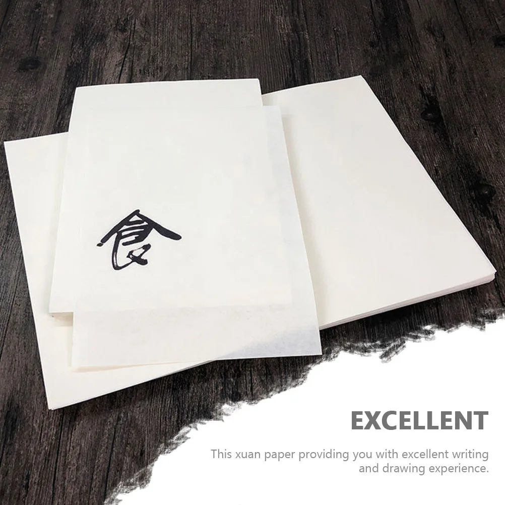 

120Pcs Practice Xuan Paper Premium Thickened for Calligraphy Writing Painting Students Beginners Art Gift
