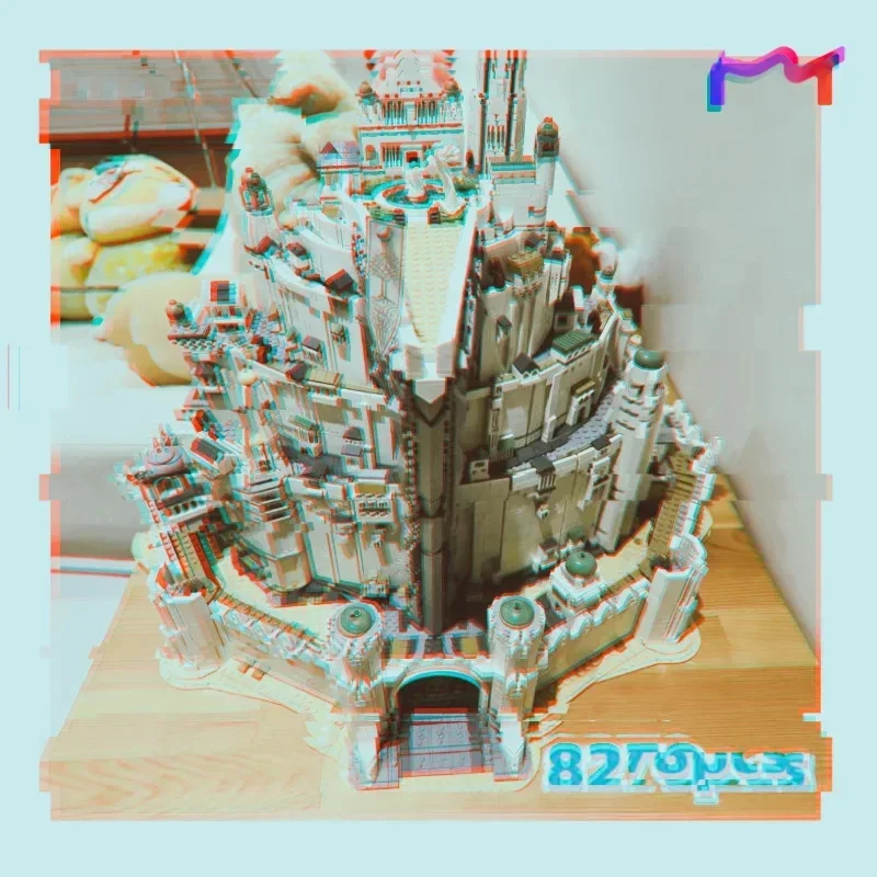 Christmas Gift 8278 Pieces Special Offer Layered Baishan Fortress Building Block Set Construction Module Model Adult Gift