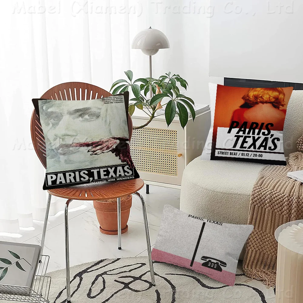 

Paris Texas Pillow Cushion Cover Pillowcase Living Room Sofa Home Decor Customized