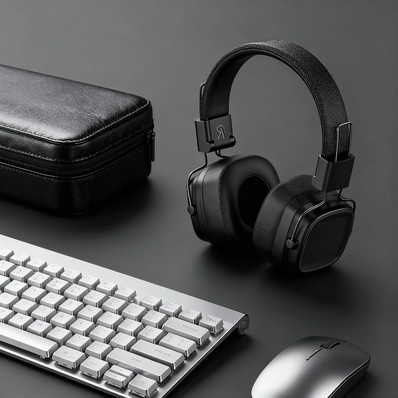 سماعات بلوتوث من الجيل الرابع من American MAJOR IX، وسماعات كمبيوتر مثبتة على الرأس، وميكروفون لاسلكي رياضي للجري