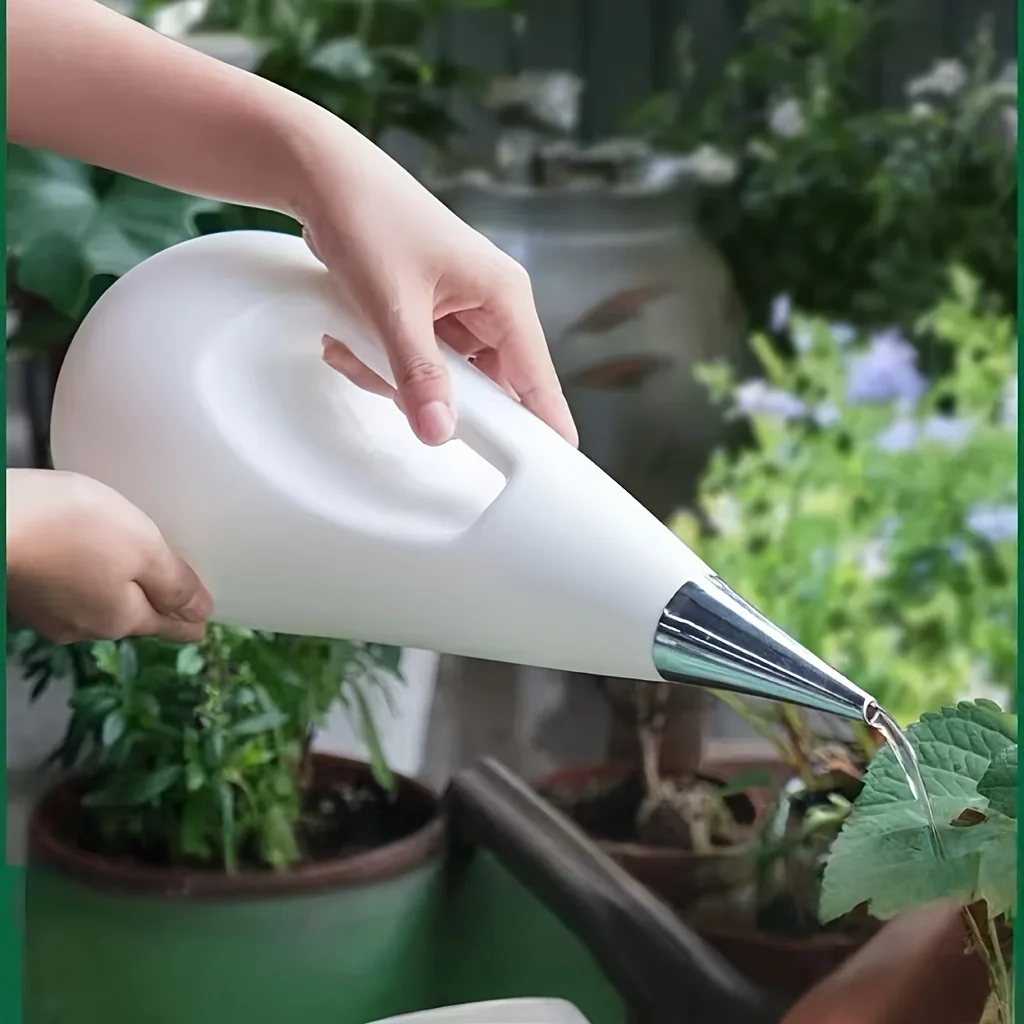 Long Spout Watering Can Large Capacity Plastic Watering Pot with Ergonomic Handle for Houseplants Garden Flowers Succulents