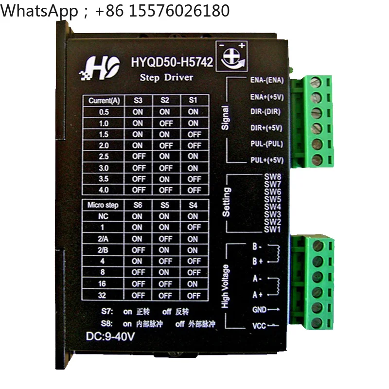 42/57 Stepper Motor Driver Spontaneous Pulse Drive Control Integrated 32 Subdivision 4A 9-40V