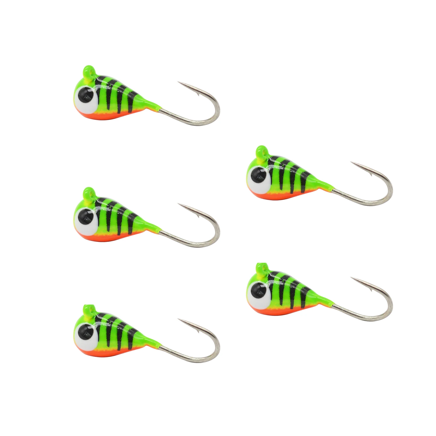 Tungsten Ice Jigs Glow Tungsten Ice Fishing Lure Jigs for Crappie Panfish Walleye