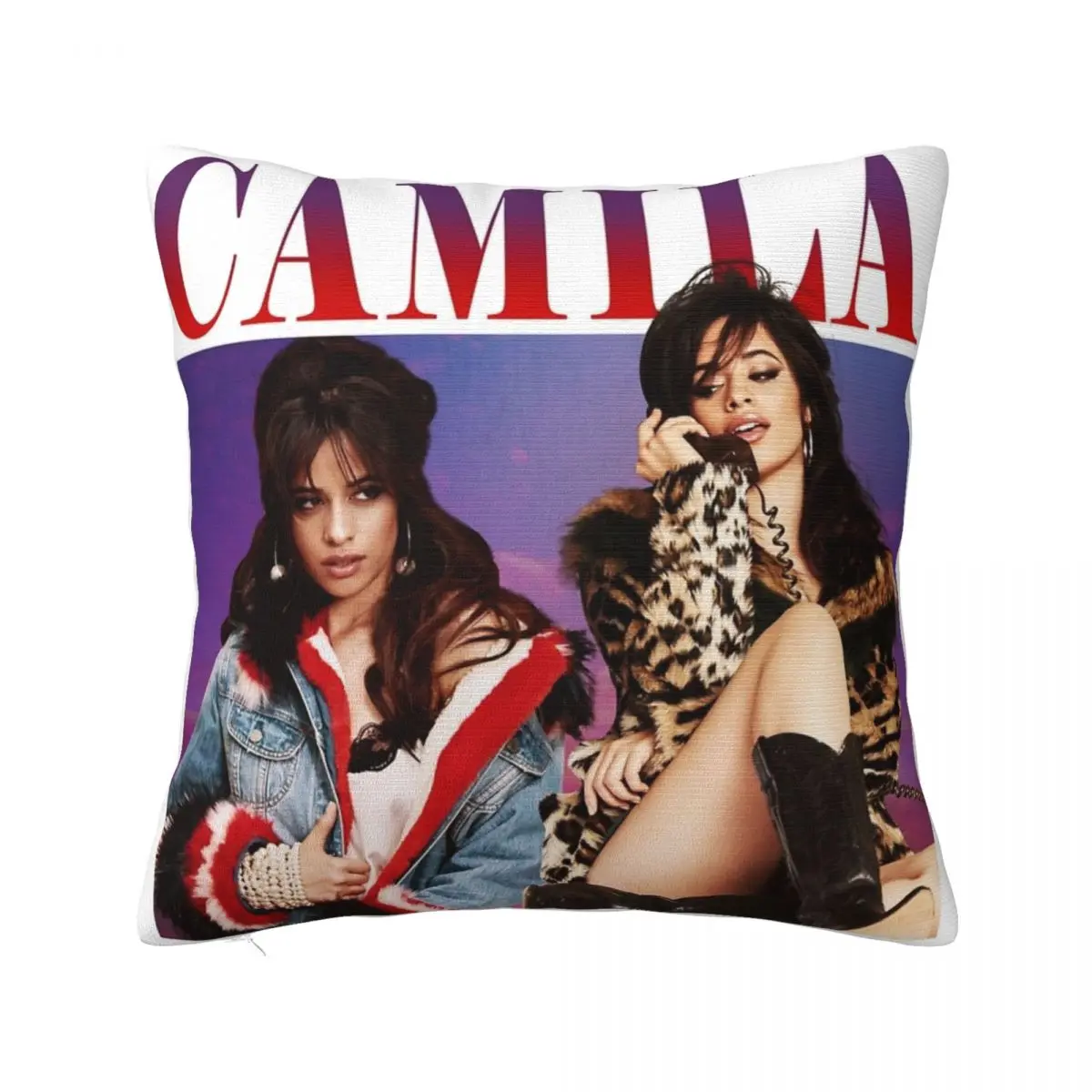 Camila Cabello Pillowcase Double-sided Printing Fabric Cushion Cover Decoration Pillow Case Cover Home Dropshipping 40*40cm