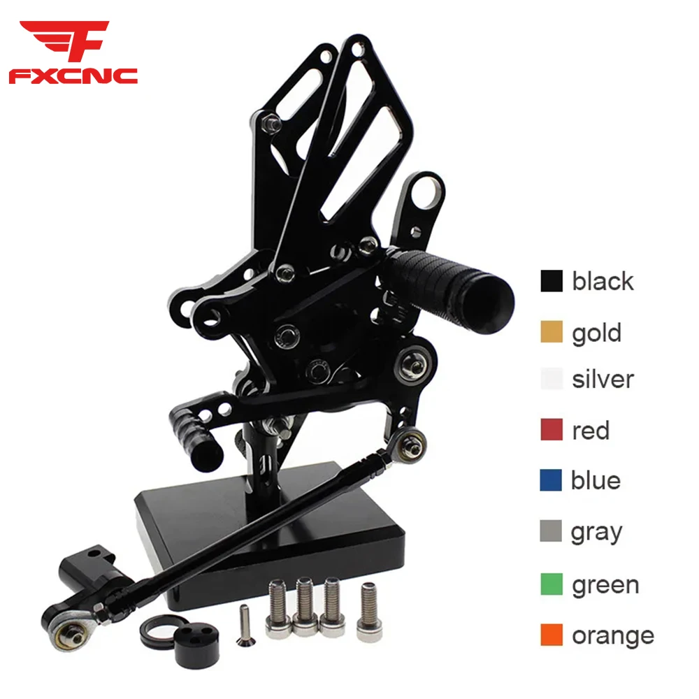 

For Aprilia RSV4 RSV4RF 2009-2016 Motorcycle Rider Rear Sets Rearset Footrest Aluminum CNC Adjustable Foot Pegs Pedals