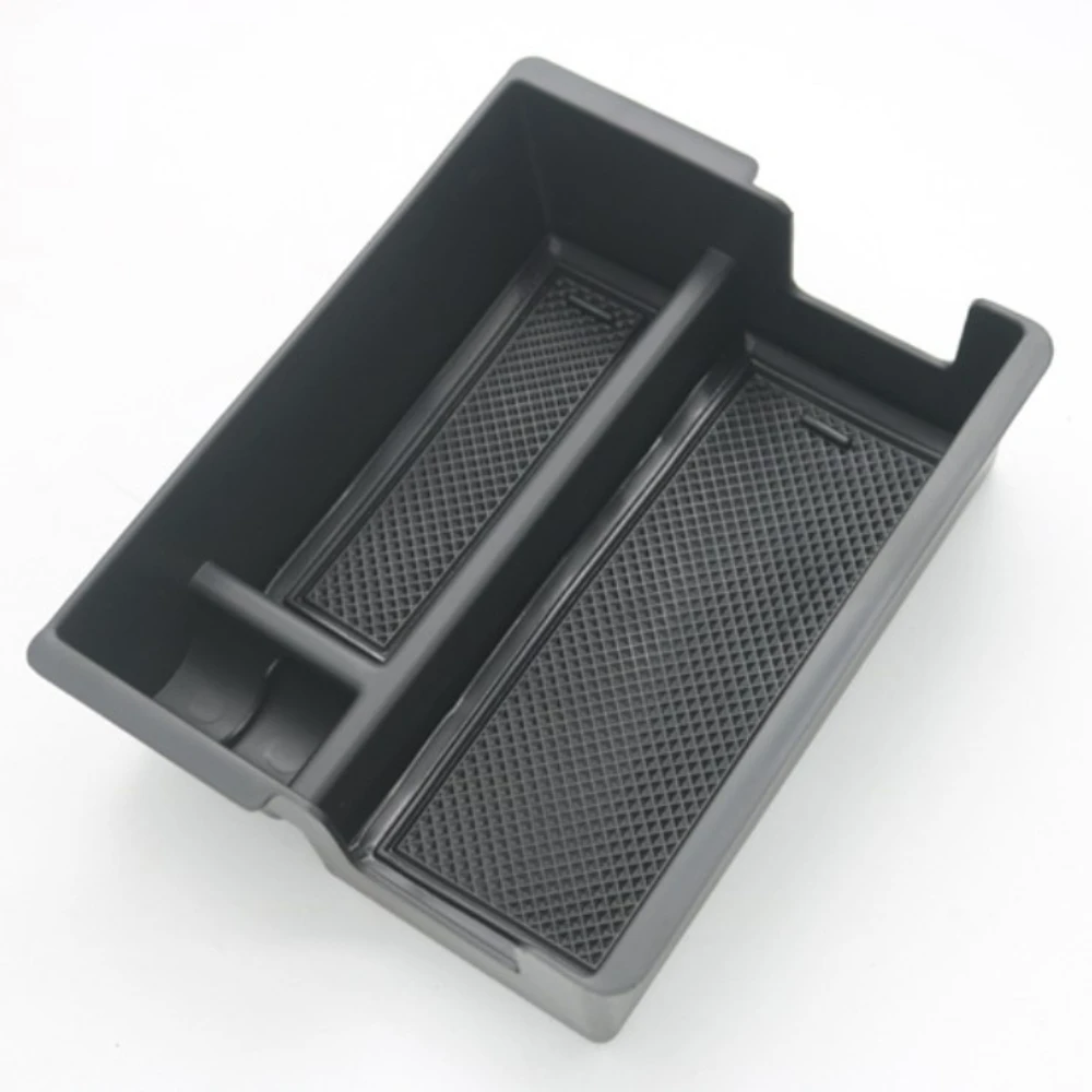 For Isuzu D-Max DMAX 2021-2023 MUX Car Center Console Organizer Tray Interior Armrest Insert Secondary Storage Box Black