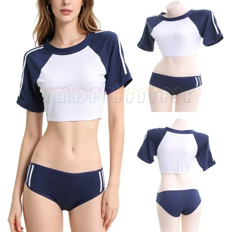 Anime student costume split cosplay sailor costume short gymnastics cheerleading performance costume cute maid costume new