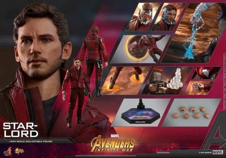 Hottoys Original Marvel Avengers 3 Star Lord 3.0 Hottoys Mms539 Action Figure  Toy Birthday Gifts Hottoycollectible Model