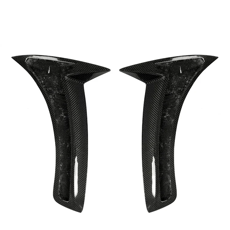 Carbon Fiber Side Fender Fin Trims Splitter For Mercedes Ben S Class W222 S63 S65 Car Accessories