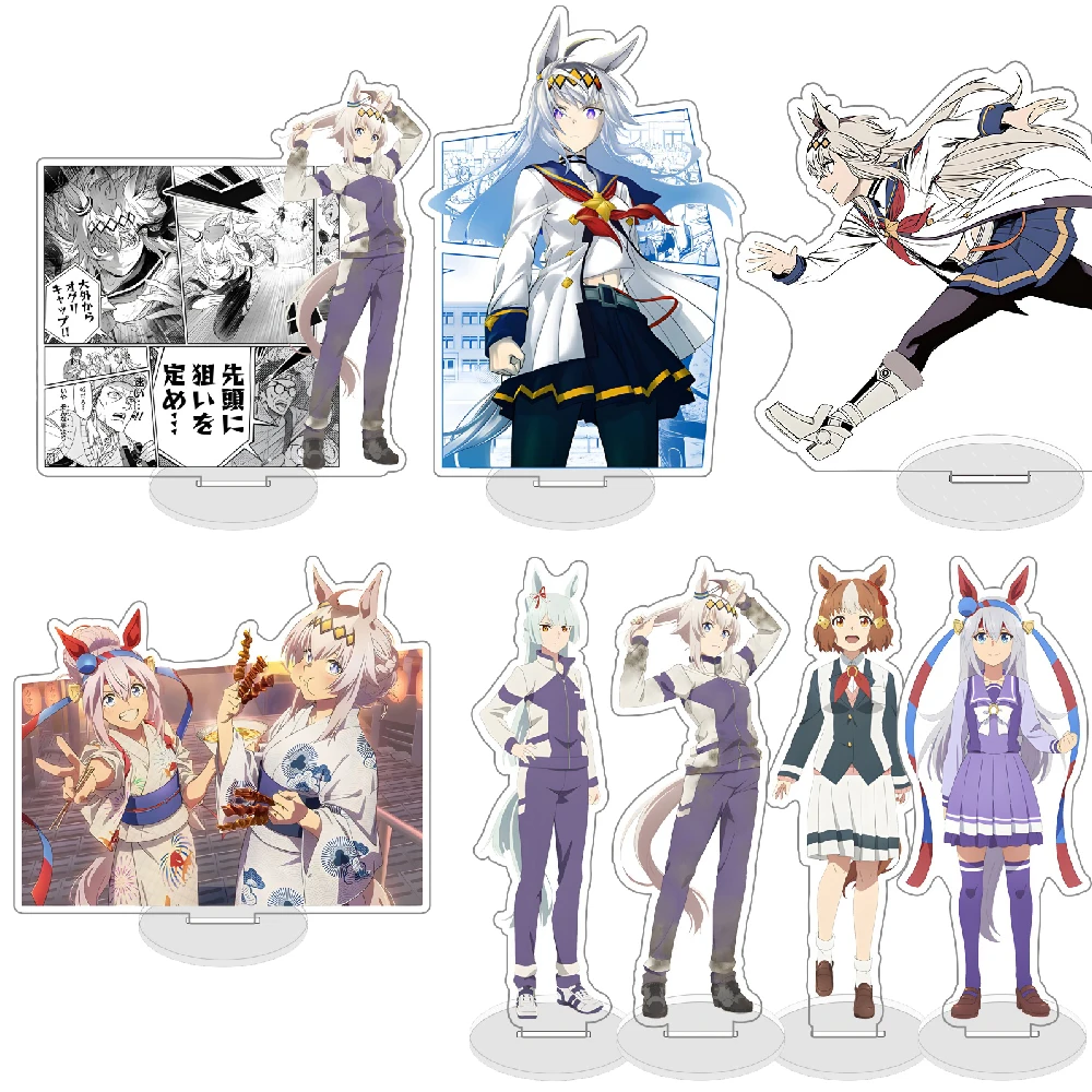 

15cm Pretty Derby Japan Anime Figures Tokai Teio Cosplay Acrylic Stand Model Plate Holder Cake Topper Birthday Prop Fans Gifts