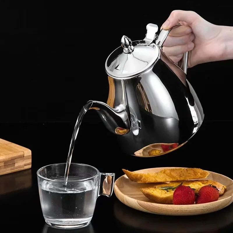 Stainless Steel Kettle Tea Pot For Induction With Filter With  Seven Teapot With Tea-Egged  Tea Kettle Tea Pot