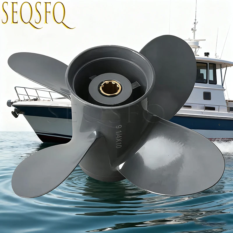 

9 1/4X10 пропеллер 58134-ZV4-010AH для подвесного мотора Honda/Yamaha BF8D BF9.9D BF9.9 BF15A BF15D BF20 8 шин 58134-ZV4-010AH