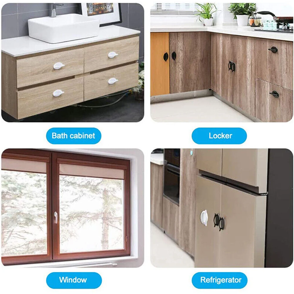 82x49 X29 Mm Door Handle Hardware Strong Without Punching Holes Curved Handle Drawers Refrigerators Sliding Handle For Doors