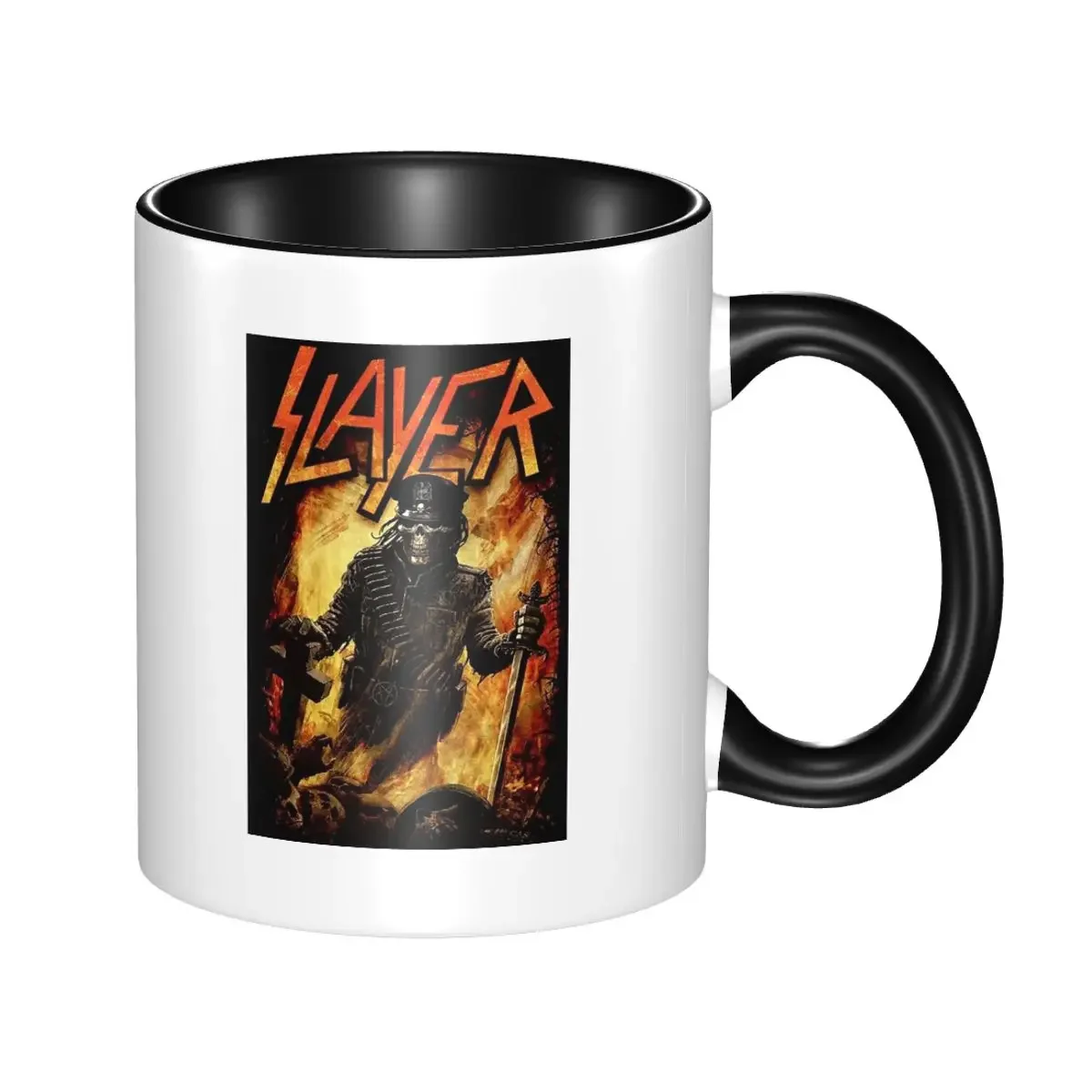 

Slayers Heavy Metal Rock Band Mug Funny Ceramic Coffee Cups Tea Mugs Milk Cup Drinkware Gift for Friends