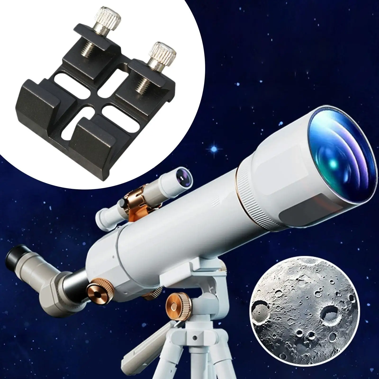 Finderscope Mount Bracket Slot Plate Astronomical Telescope Accessory Astrophotography Groove Plate Mount Base for 5P9966