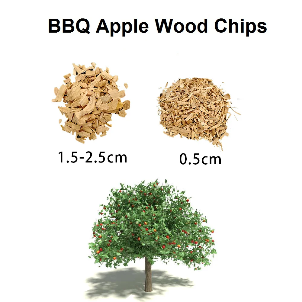 Apple BBQ Smoking Wood Chips,Cold Smoke Generator Sawdust Wooden Tools Grilling Chunks Flavor