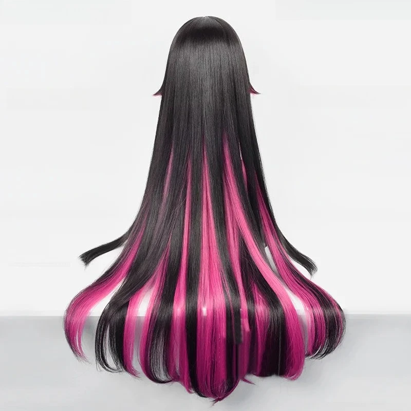 Парик Genshin Impact Fatui для косплея, парик Columbina, длина 105 см, термостойкие синтетические волосы с градиентом, аксессуары для волос для вечеринок в стиле аниме