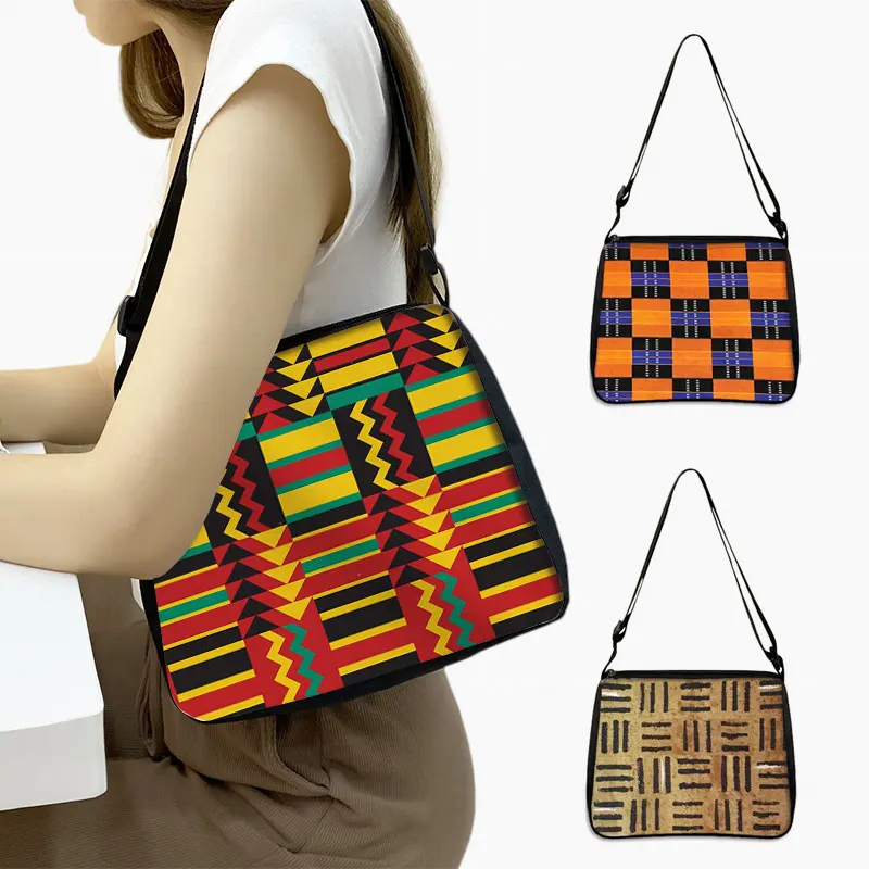 African Women Style Shoulder Bag Women Handbag Girl Messenger Bag Woman Traditional Crossbody Bag for Travel Phone Holder