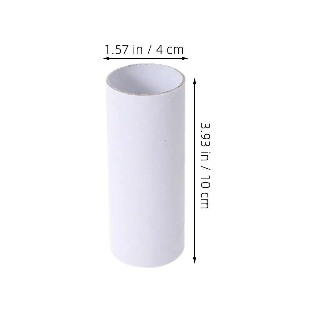 25Pcs Blank Craft Paper Tubes White Cardboard Tubes for Painting DIY Classroom Kids Crafts Halloween Party Decor