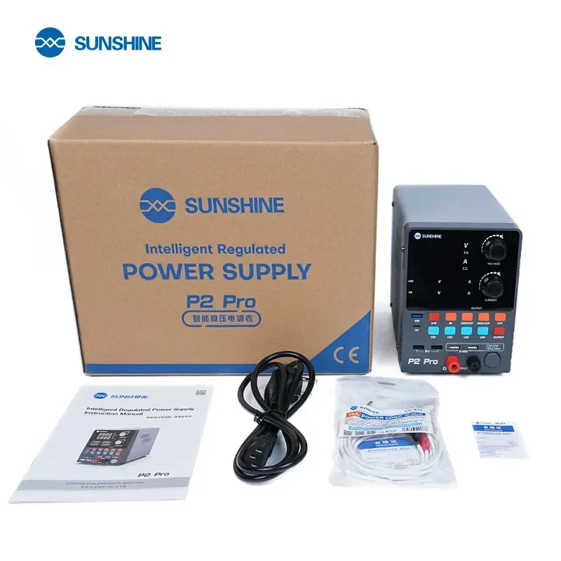 SUNSHINE P2 PRO Intelligent Regulated DC Power Supply 265W Toroidal Transformer Four-digit Display 65W Fast Charge Power Supply