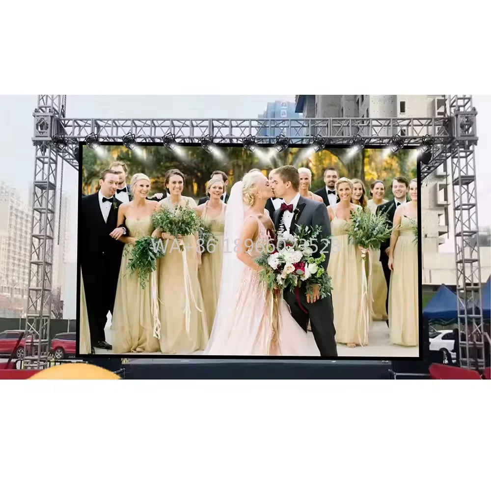 

Factory Price Ground Support Truss Display Led Screen Outdoor Rental Led Display Screen for Wedding Decoration Event Screen