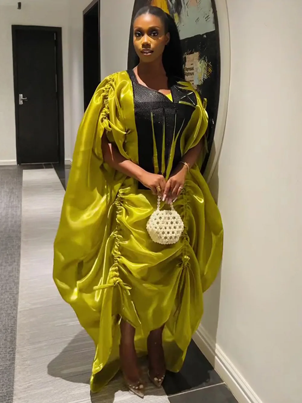 

African Clothes for Women 2 PCS Sets Dashiki Ankara Turkey Outfits Gown Kaftan Boubou Robe Plus Size Wedding Party Dresses