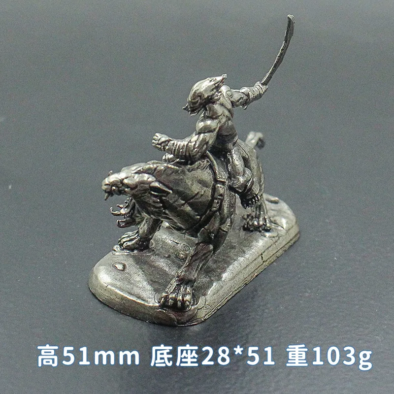 빈티지 오래된 솔리드 cupronickel 제국 기병대 액션 피규어 군인 모델 보드 게임 조각 미니어처 장식품 accessorie 만들기