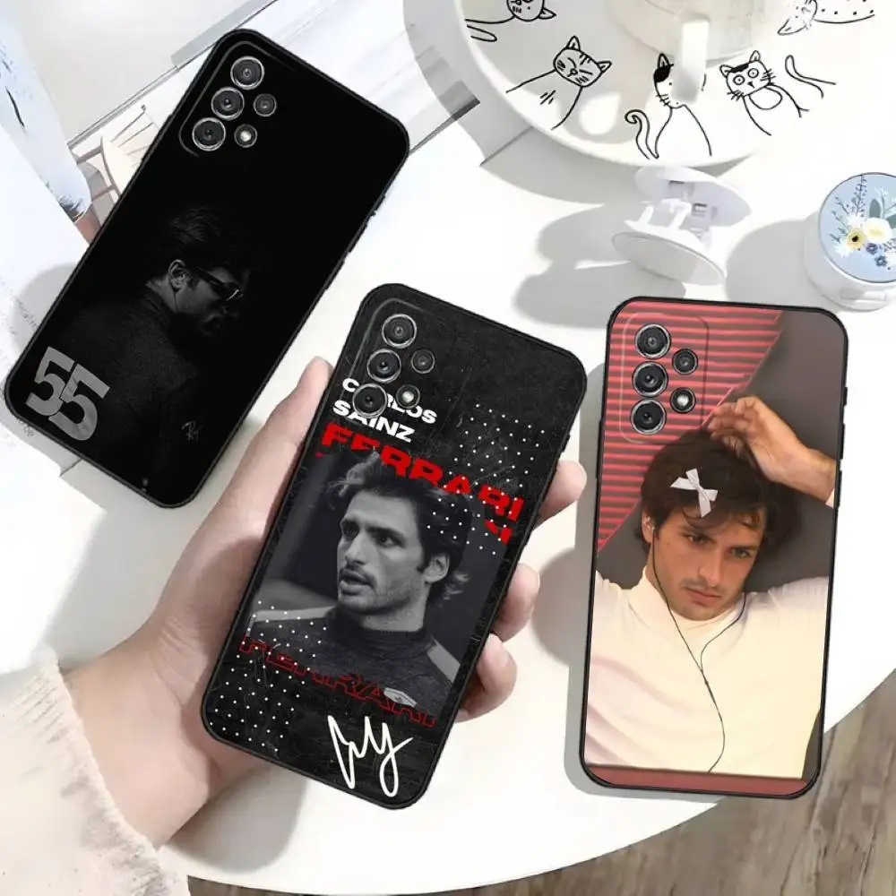 f1-55-c-carloss-s-sainz-capa-de-telefone-para-samsung-s25-s24-s21-s22-s23-s30-ultra-s20-plus-fe-lite-note-10-preto-soft-shell