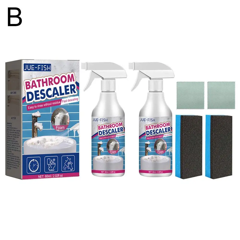 Luckydogs-limpiador de manchas para baño, pulverizador de espuma multiusos, descalcificador, 1/2 piezas, K2C9