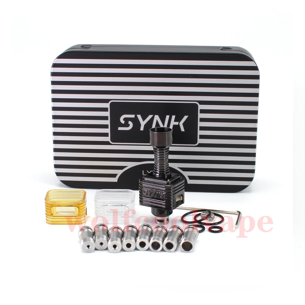 Wolfcoolvape Lynk Synk Style RBA-brug voor Billet / Boro Mod 316SS 9 x luchtpin 1.0/1.2/1.5/2.0/2.5/3.0/3.5/4.0/4.5mm
