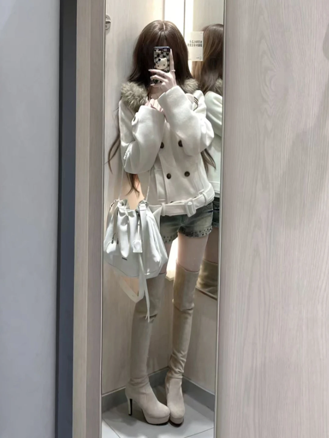 

Корейская модная укороченная куртка с капюшоном в стиле Gentle Fashion, индивидуальный дизайн, верхняя одежда для женщин на зиму, для туризма, офиса, активного отдыха и повседневной носки