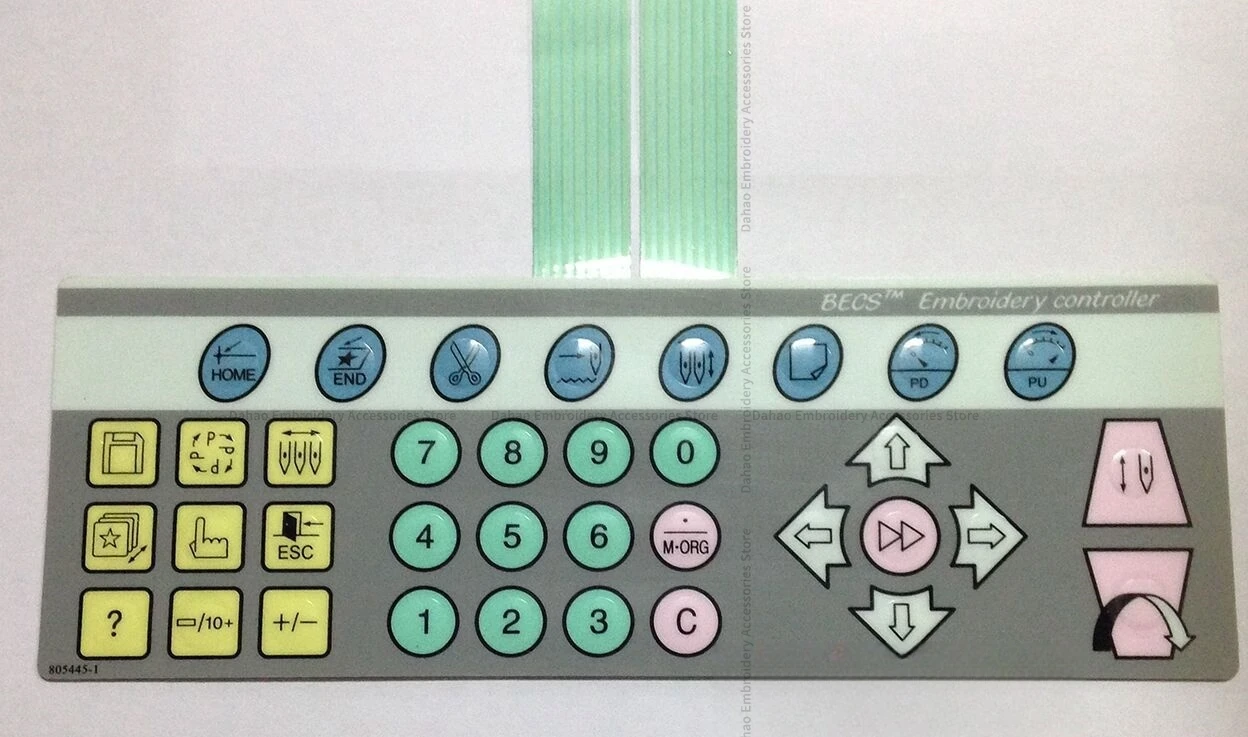 1PCS Keyboard 805445-1 Operation Head Button Film Sticker Membrane for Computer Embroidery Machine Accessories