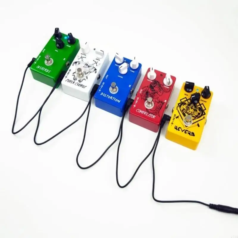 9V Guitar Effect Pedal Power Supply Adapter with 5 Way Chain Cord Cable