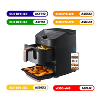 Midea Hot Air Fryer, Double Stack, Overlapping Airfryer, Smart WiFi Sync with Alexa, 11L XL Vertical Space-Saving ,MAF002S