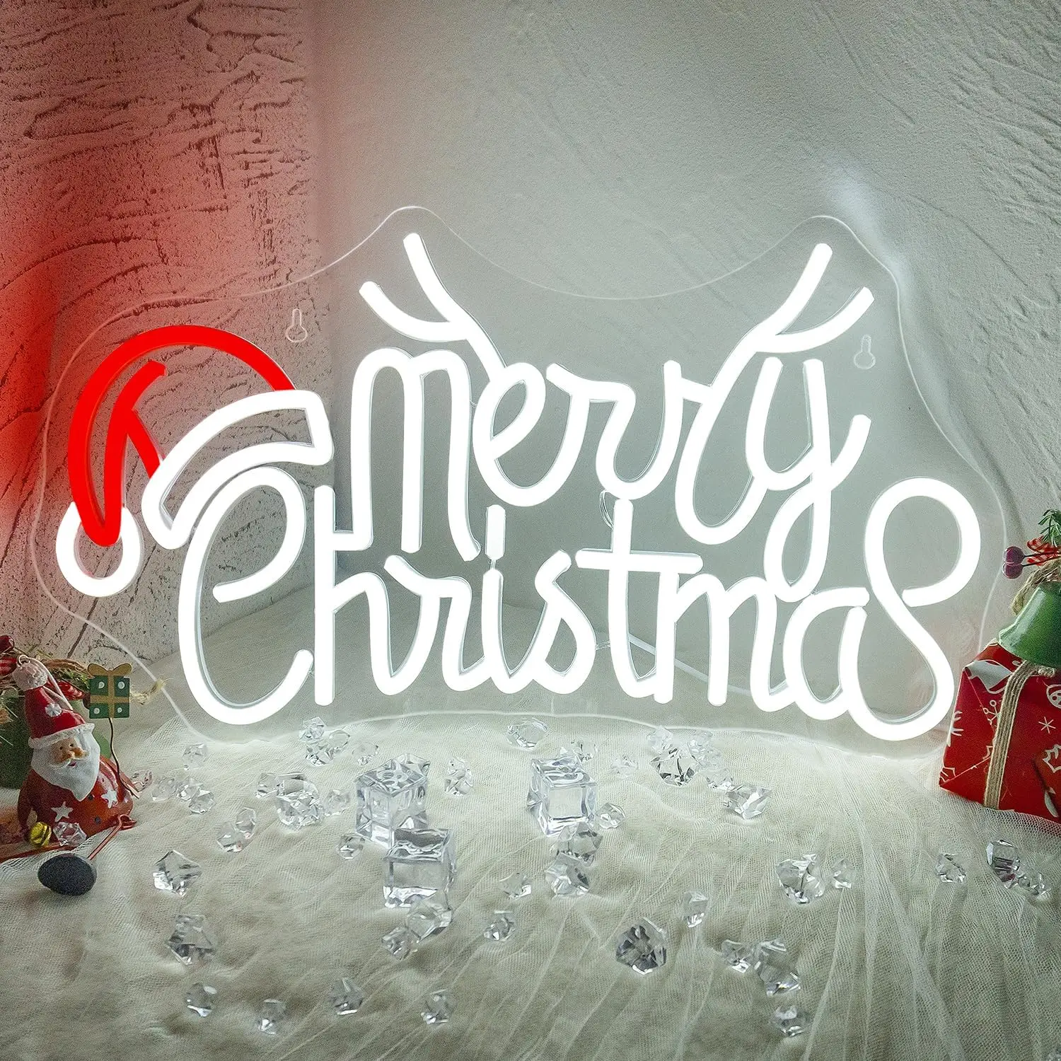 

Merry Christmas Neon Sign USB Dimmable LED Neon Ligh for Bedroom Window Bar Club Shop Home Decoration Birthday Christmas Gift