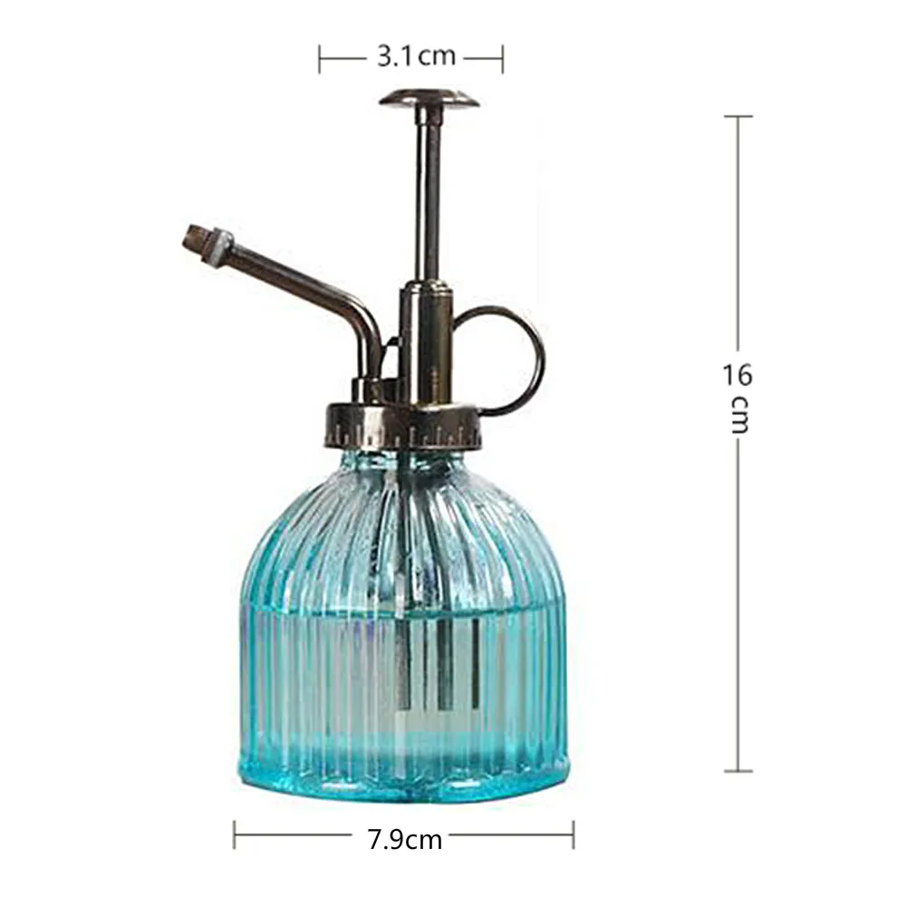 1pc 300ml Plant Flower Glass Watering Garden Pot Mister Garden Watering Sprayer Bottle Spray Hairdressing Pot Practical Tool